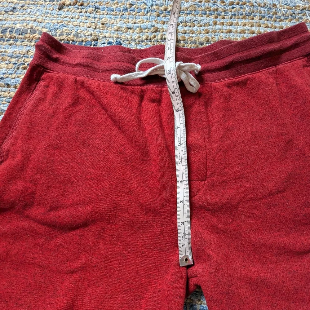 Express Red Heather Jogger Sweatpants L 17/36 Drawstring Lounge Casual Athleisur